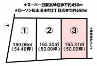 愛媛県松山市清水町４丁目 松山市清水町  の区画図