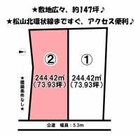 愛媛県松山市東長戸１丁目 松山市東長戸  の区画図