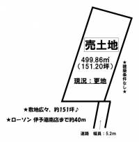 愛媛県伊予市稲荷 伊予市稲荷  の区画図