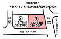 愛媛県松山市北土居１丁目 松山市北土居  の区画図