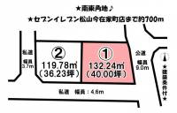 愛媛県松山市北土居１丁目 松山市北土居  の区画図