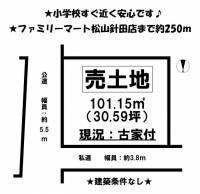 愛媛県松山市針田町 松山市針田町  の区画図