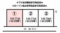 愛媛県松山市市坪南１丁目 松山市市坪南  の区画図