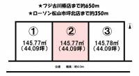 愛媛県松山市市坪南１丁目 松山市市坪南  の区画図