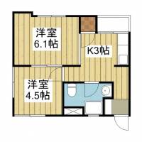 愛媛県松山市御幸２丁目 (一棟)マンションメイプルハウス御幸 の間取り