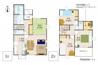 松山市西石井3丁目436-5 松山市西石井 一戸建 西石井1号棟の間取り