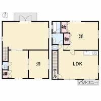 松山市竹原3丁目13-21 竹原3丁目店舗付住宅 の間取り