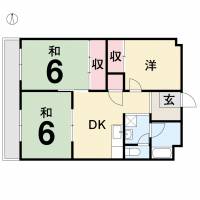 新居浜市高津町1-12 サンロイヤル欄振留　一棟売マンション の間取り