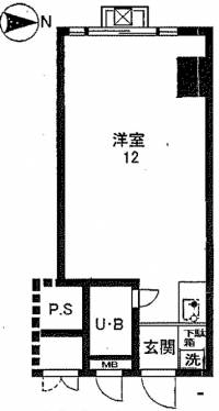 松山市本町6丁目11－1 プレジデント松山 512の間取り