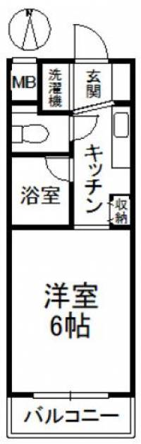 愛媛県松山市中央1丁目 メゾン・ド・メシュー の間取り