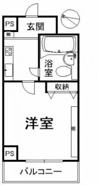 愛媛県四国中央市三島中央4丁目 マリオン伊予三島 の間取り