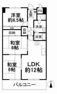 愛媛県松山市安城寺町 ドゥエル安城寺 の間取り