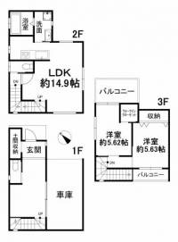 愛媛県松山市鷹子町 松山市鷹子町 一戸建 の間取り