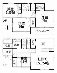 愛媛県松山市山西町 松山市山西町 一戸建 の間取り