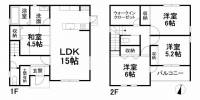 愛媛県松山市北斎院町 松山市北斎院町 一戸建 の間取り