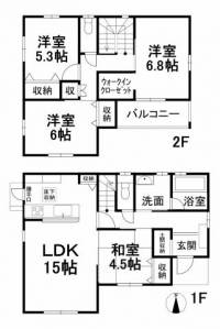 愛媛県松山市北斎院町 松山市北斎院町 一戸建 の間取り