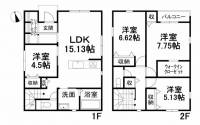 愛媛県松山市紅葉町 松山市紅葉町 一戸建 の間取り