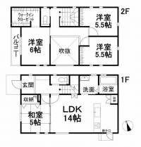 愛媛県東温市田窪 東温市田窪 一戸建 の間取り