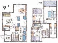 愛媛県松山市土居町 松山市土居町 一戸建 の間取り