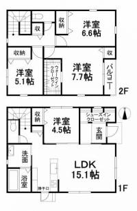 愛媛県松山市天山1丁目 松山市天山 一戸建 の間取り