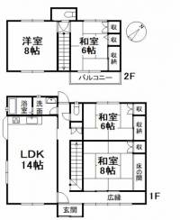 愛媛県松山市久万ノ台 松山市久万ノ台 一戸建 の間取り