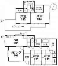 愛媛県東温市西岡 東温市西岡 一戸建 の間取り