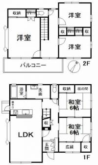 愛媛県松山市湯の山3丁目 松山市湯の山 一戸建 の間取り