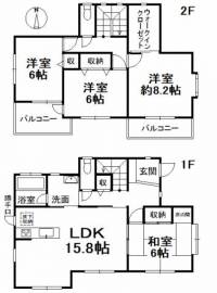 愛媛県松山市南梅本町 松山市南梅本町 一戸建 の間取り