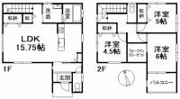 愛媛県松山市山西町 松山市山西町 一戸建 の間取り