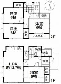 愛媛県松山市馬木町 松山市馬木町 一戸建 の間取り