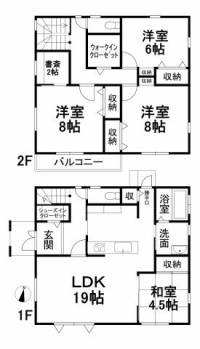 愛媛県松山市北斎院町 松山市北斎院町 一戸建 の間取り