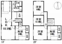 愛媛県松山市溝辺町 松山市溝辺町 一戸建 の間取り