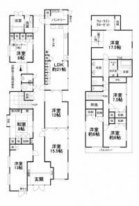 愛媛県松山市今在家1丁目 松山市今在家 一戸建 の間取り