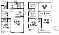 愛媛県松山市余戸南1丁目 松山市旭町 一戸建 の間取り