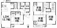 愛媛県松山市桜ケ丘 松山市桜ヶ丘 一戸建 の間取り