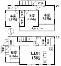 愛媛県松山市北斎院町 松山市北斎院町 一戸建 の間取り