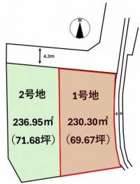 愛媛県松山市星岡3丁目 松山市星岡  の区画図