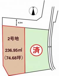 愛媛県松山市星岡3丁目 松山市星岡  の区画図