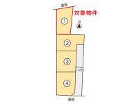 東温市見奈良1395 東温市見奈良 1号地の区画図