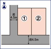 松山市北条辻20-35 松山市北条辻 1号地の区画図