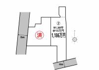 伊予市下三谷1159-1 伊予市下三谷 2号地の区画図