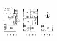 松山市平井町甲3657-7 松山市平井町 一戸建 の間取り