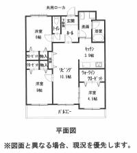 今治市北日吉町1丁目7-20 グランドール北日吉 の間取り