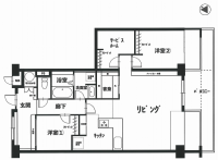 松山市竹原2丁目1-53 エバーグリーン松山2号館 の間取り