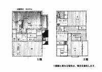 松山市立花2丁目25番地3　26番3 松山市立花 一戸建 の間取り