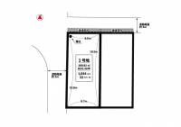 松山市市坪北2丁目174番より分筆 松山市市坪北 1号地（西側）の区画図