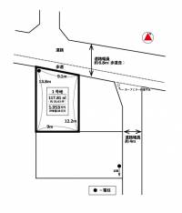 松山市古川西二丁目1012番1・1012番5・1012番6 松山市古川西 1号地の区画図