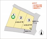 伊予市稲荷甲609－1 伊予市稲荷 ３号地の区画図