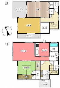 松山市堀江町甲864-93 松山市堀江町 一戸建 の間取り