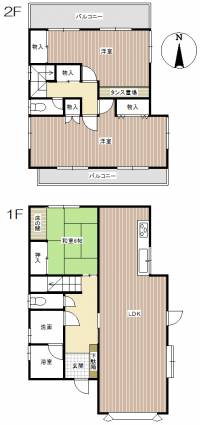 松山市石手白石42-4 松山市石手白石 一戸建 の間取り